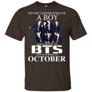 A Boy Who Listens To BTS And Was Born In October T-Shirts, Hoodie, Tank 17
