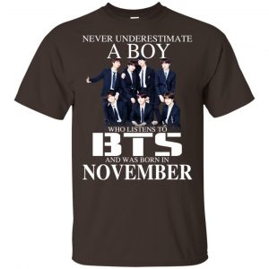 A Boy Who Listens To BTS And Was Born In November T-Shirts, Hoodie, Tank 17