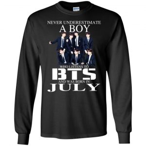 A Boy Who Listens To BTS And Was Born In July T-Shirts, Hoodie, Tank 18