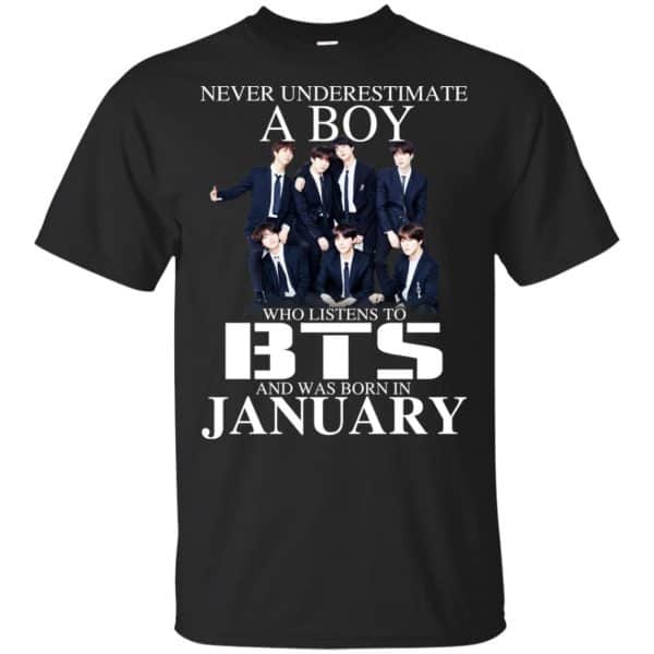 A Boy Who Listens To BTS And Was Born In January T-Shirts, Hoodie, Tank 3