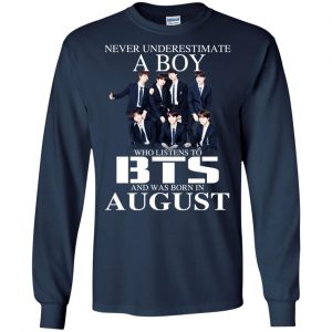 A Boy Who Listens To BTS And Was Born In August T-Shirts, Hoodie, Tank 19