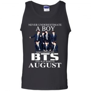A Boy Who Listens To BTS And Was Born In August T-Shirts, Hoodie, Tank 24