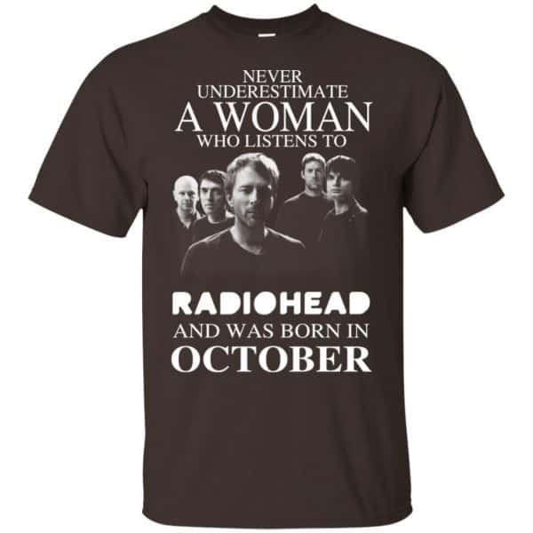 A Woman Who Listens To Radiohead And Was Born In October T-Shirts, Hoodie, Tank 4