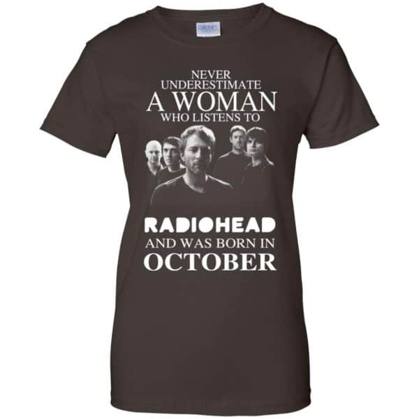 A Woman Who Listens To Radiohead And Was Born In October T-Shirts, Hoodie, Tank 12