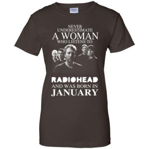 A Woman Who Listens To Radiohead And Was Born In January T-Shirts, Hoodie, Tank 23