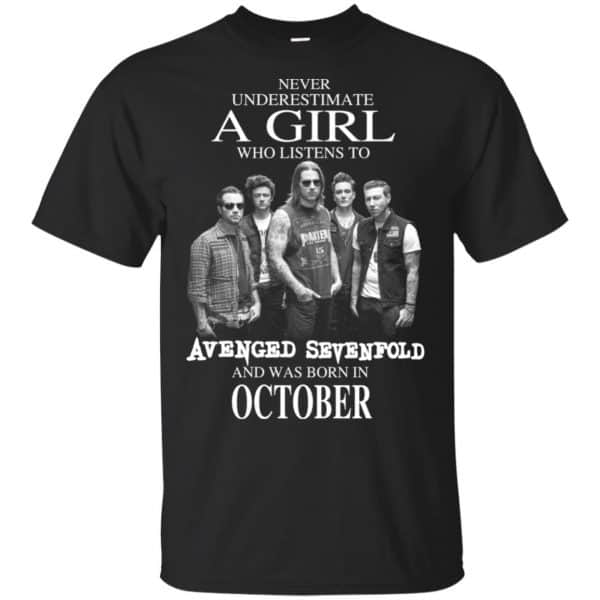 A Girl Who Listens To Avenged Sevenfold And Was Born In October T-Shirts, Hoodie, Tank 3