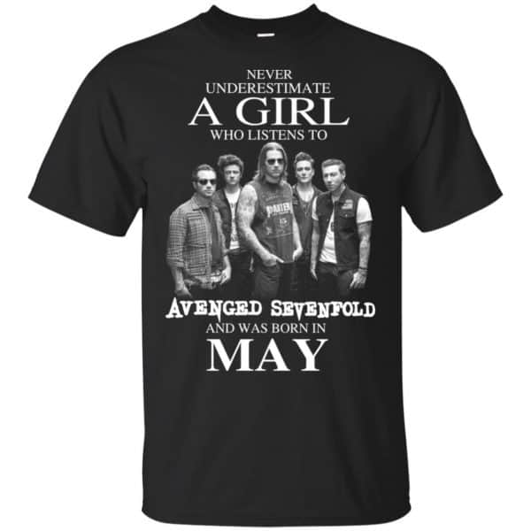 A Girl Who Listens To Avenged Sevenfold And Was Born In May T-Shirts, Hoodie, Tank 3