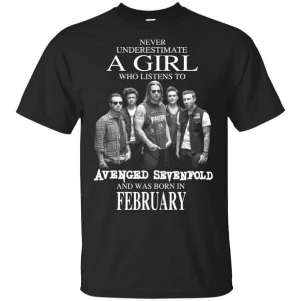 A Girl Who Listens To Avenged Sevenfold And Was Born In February T-Shirts, Hoodie, Tank 3