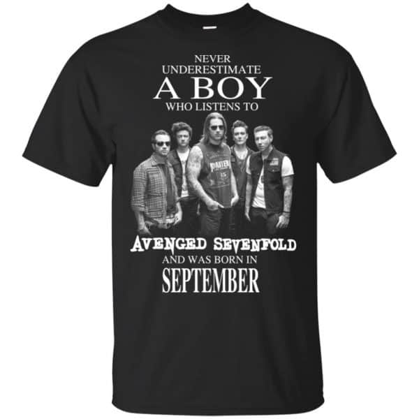A Boy Who Listens To Avenged Sevenfold And Was Born In September T-Shirts, Hoodie, Tank 3