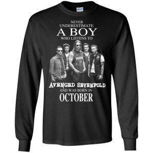 A Boy Who Listens To Avenged Sevenfold And Was Born In October T-Shirts, Hoodie, Tank 18