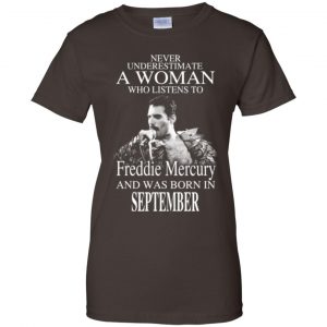 A Woman Who Listens To Freddie Mercury And Was Born In September T-Shirts, Hoodie, Tank 22