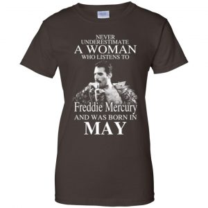 A Woman Who Listens To Freddie Mercury And Was Born In May T-Shirts, Hoodie, Tank 23