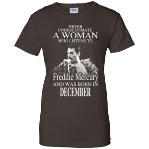 A Woman Who Listens To Freddie Mercury And Was Born In December T-Shirts, Hoodie, Tank 23