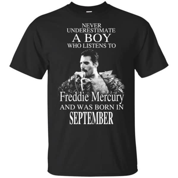 A Boy Who Listens To Freddie Mercury And Was Born In September T-Shirts, Hoodie, Tank 3