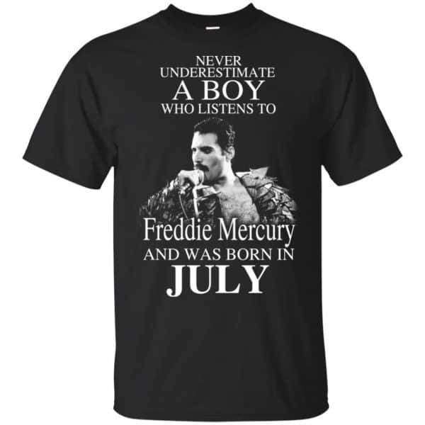 A Boy Who Listens To Freddie Mercury And Was Born In July T-Shirts, Hoodie, Tank 3