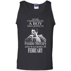 A Boy Who Listens To Freddie Mercury And Was Born In February T-Shirts, Hoodie, Tank 24