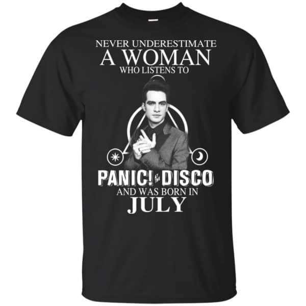 A Woman Who Listens To Panic at the Disco And Was Born In July T-Shirts, Hoodie, Tank 3