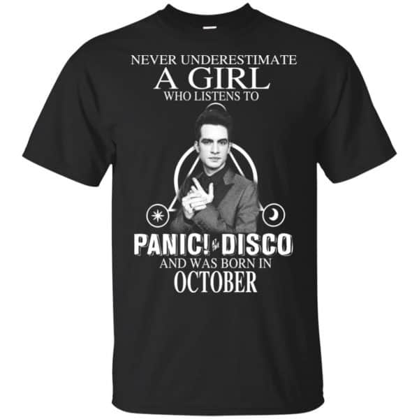 A Girl Who Listens To Panic at the Disco And Was Born In October T-Shirts, Hoodie, Tank 3