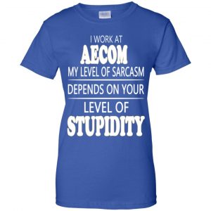 I Work At Aecom My Level Of Sarcasm Depends On Your Level Of Stupidity T-Shirts, Hoodie, Tank 25
