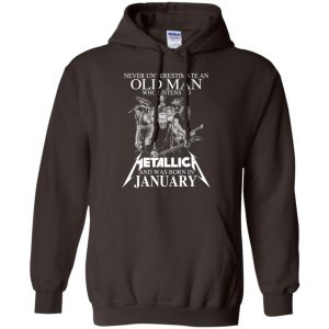 An Old Man Who Listens To Metallica And Was Born In January T-Shirts, Hoodie, Tank 22