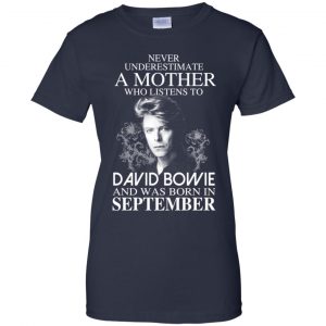 A Mother Who Listens To David Bowie And Was Born In September T-Shirts, Hoodie, Tank 24