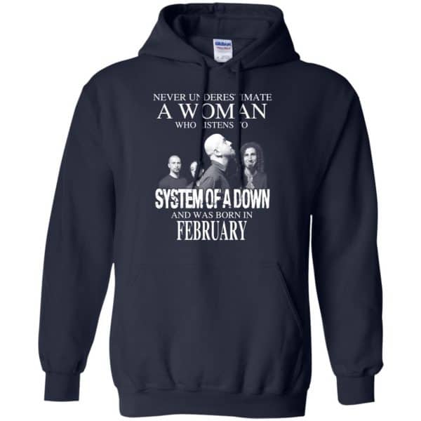 A Woman Who Listens To System Of A Down And Was Born In February T-Shirts, Hoodie, Tank 8