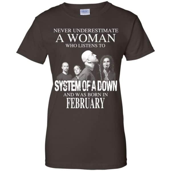 A Woman Who Listens To System Of A Down And Was Born In February T-Shirts, Hoodie, Tank 12