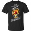 A Boy Who Listens To Five Finger Death Punch And Was Born In September T-Shirts, Hoodie, Tank 2