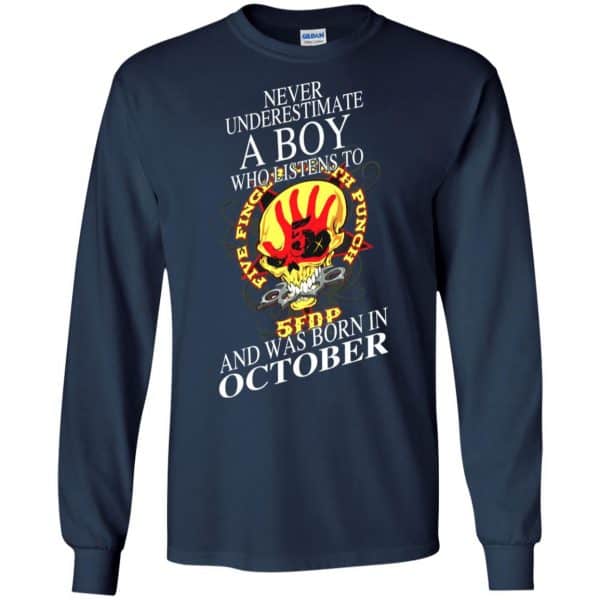 A Boy Who Listens To Five Finger Death Punch And Was Born In October T-Shirts, Hoodie, Tank 8
