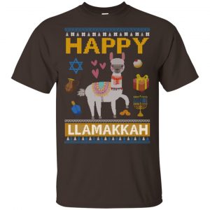 Happy Llama Llamakkah Hanukkah Ugly Sweater, Hoodie 17