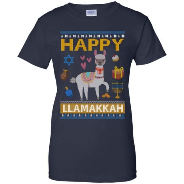 Happy Llama Llamakkah Hanukkah Ugly Sweater, Hoodie 14