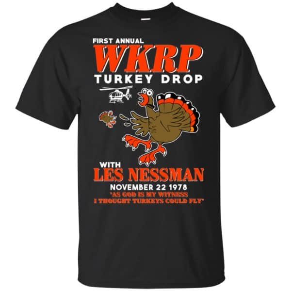 First Annual WKRP Turkey Drop With Les Nessman T-Shirts, Hoodie, Tank 3