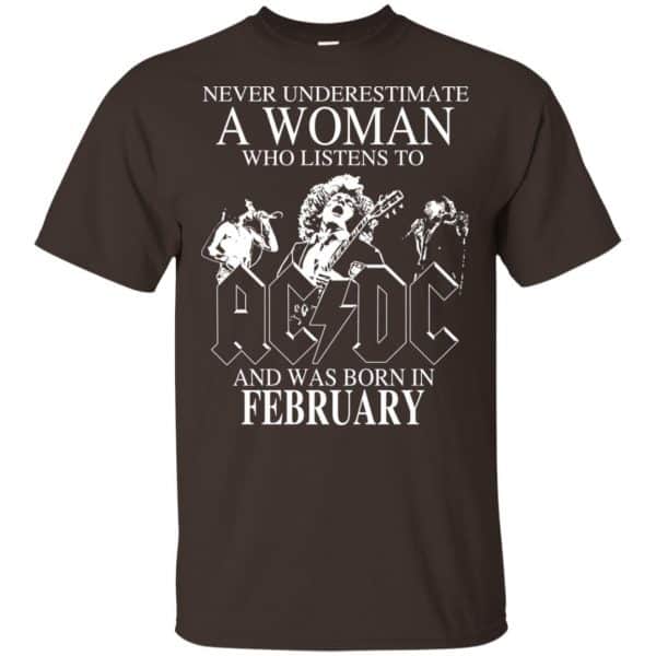 A Woman Who Listens To AC DC And Was Born In February T-Shirts, Hoodie, Tank Apparel 4