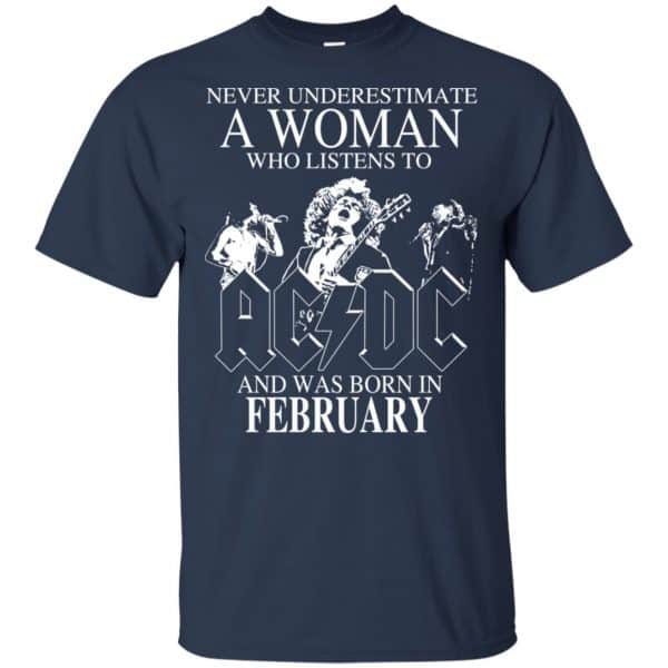 A Woman Who Listens To AC DC And Was Born In February T-Shirts, Hoodie, Tank Apparel 6