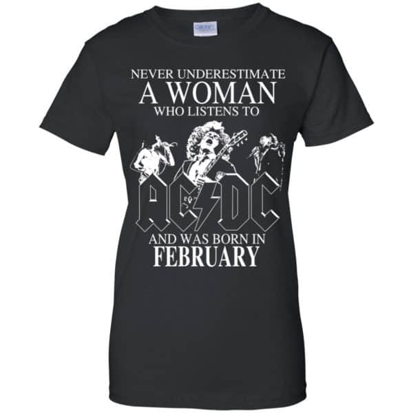 A Woman Who Listens To AC DC And Was Born In February T-Shirts, Hoodie, Tank Apparel 11