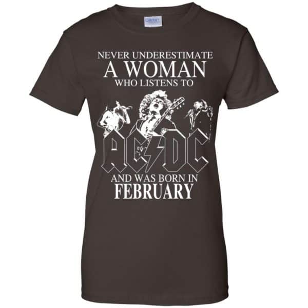 A Woman Who Listens To AC DC And Was Born In February T-Shirts, Hoodie, Tank Apparel 12