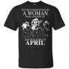 A Woman Who Listens To AC DC And Was Born In April T-Shirts, Hoodie, Tank 1