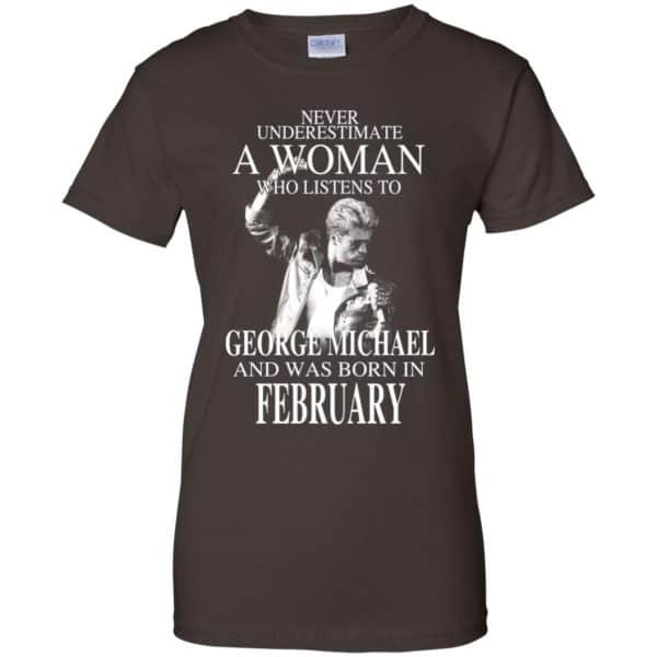 A Woman Who Listens To George Michael And Was Born In February T-Shirts, Hoodie, Tank 12