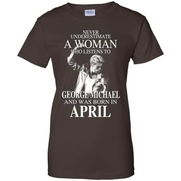 A Woman Who Listens To George Michael And Was Born In April T-Shirts, Hoodie, Tank 12