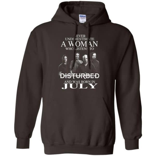 A Woman Who Listens To Disturbed And Was Born In July T-Shirts, Hoodie, Tank 9