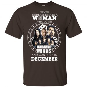 Never Underestimate A Woman Who Loves Criminal Minds And Was Born In December T-Shirts, Hoodie, Tank Apparel 2