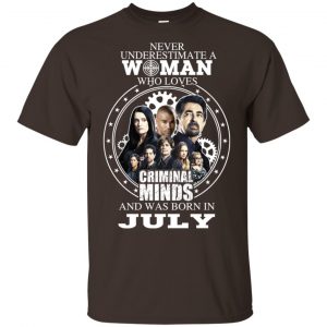 Never Underestimate A Woman Who Loves Criminal Minds And Was Born In July T-Shirts, Hoodie, Tank Apparel 2