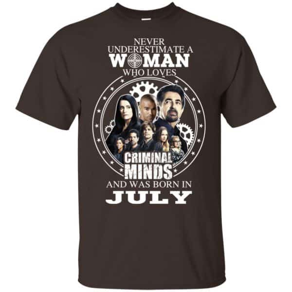 Never Underestimate A Woman Who Loves Criminal Minds And Was Born In July T-Shirts, Hoodie, Tank Apparel 4