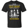 An Old Man Who Listens To Queen And Was Born In November T-Shirts, Hoodie, Tank 2