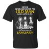 An Old Man Who Listens To Queen And Was Born In January T-Shirts, Hoodie, Tank 1
