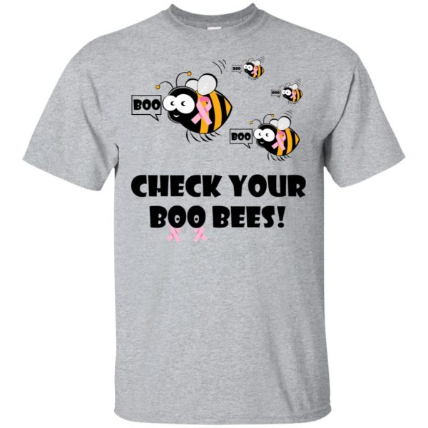 Breast Cancer Awareness: Check Your Boo Bees T-Shirts, Hoodie, Tank ...