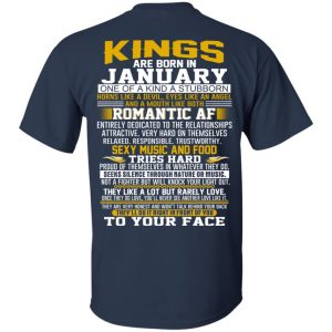 Kings Are Born In January One Of A Kind A Stubborn T-Shirts, Hoodie, Tank 17
