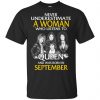 A Woman Who Listens To Queen And Was Born In September T-Shirts, Hoodie, Tank 2