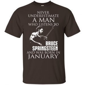 A Man Who Listens To Bruce Springsteen And Was Born In January T-Shirts, Hoodie, Tank Animals Dog Cat 2