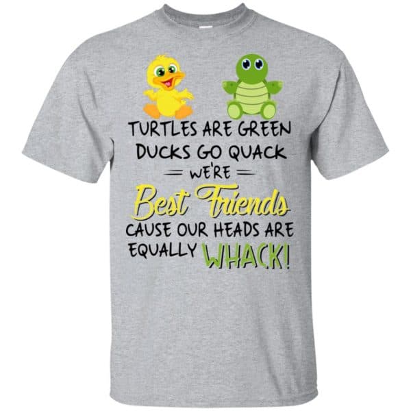 Turtles Are Green Ducks Go Quack We're Best Friends Cause Our Heads Are Equally Whack T-Shirts, Hoodie, Tank 3